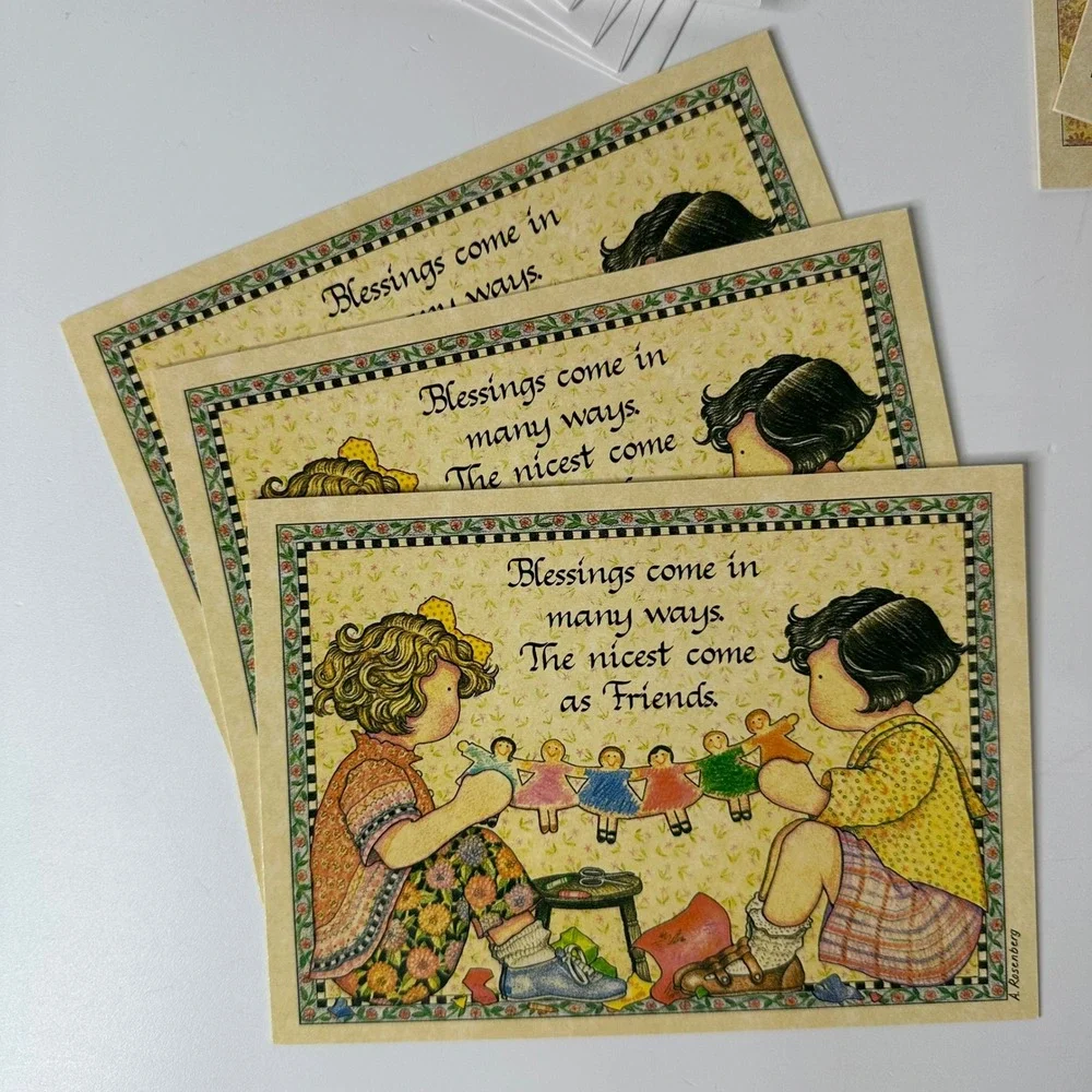 Daily Blessings 11 Blank Friendship Cards Envelopes Amy Rosenberg Babbling Brook